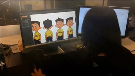 Comic being created