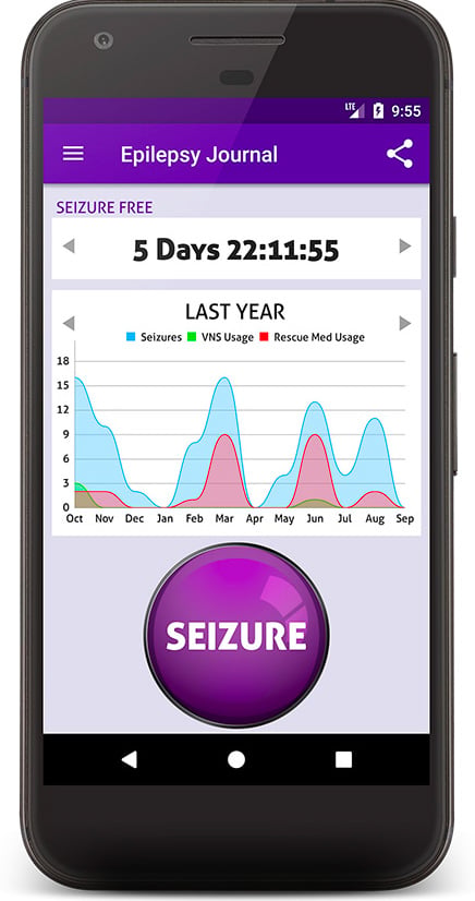 Epilepsy journal to record seizures