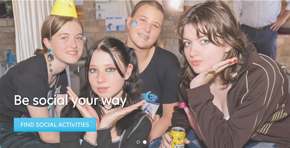 Young neurodivergent girls together