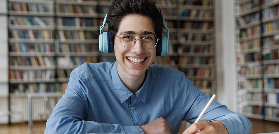 Young man undertaking SLES