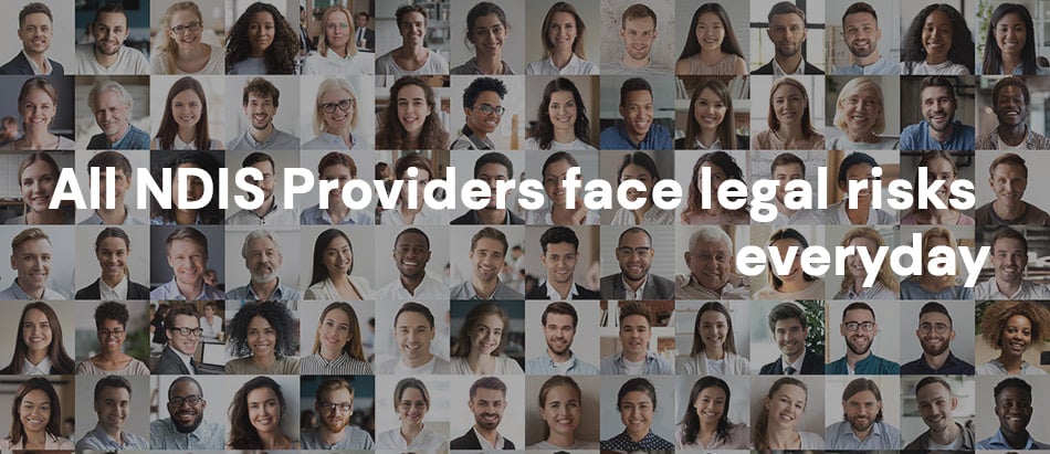 Many faces of NDIS providers in a mosaic