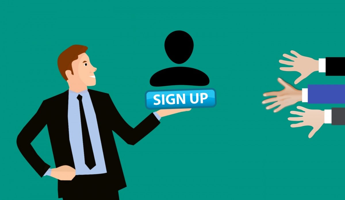 sign up now illustration