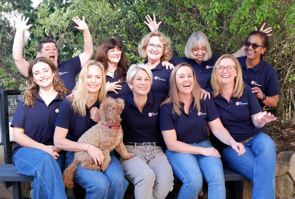 A fun team photo